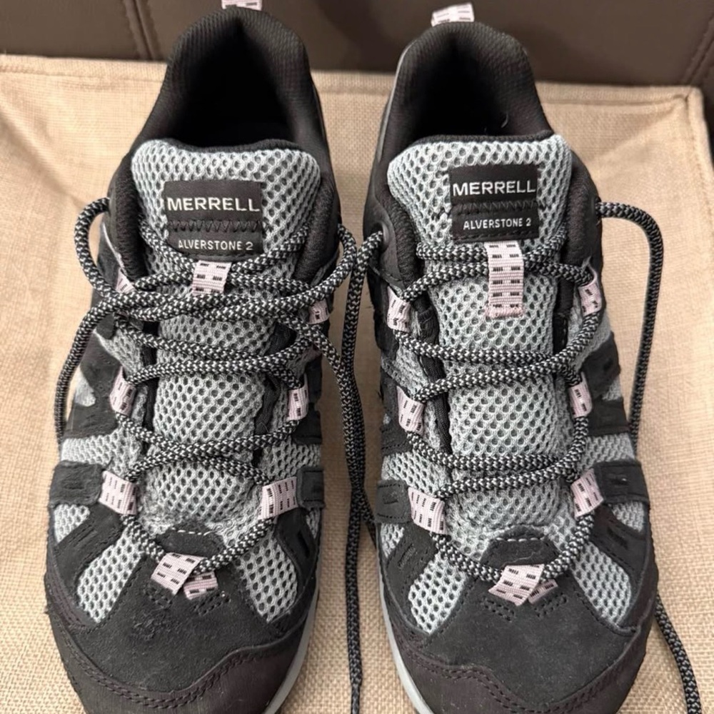 Merrell Alverstone 2 Black and Gray Trail Shoes